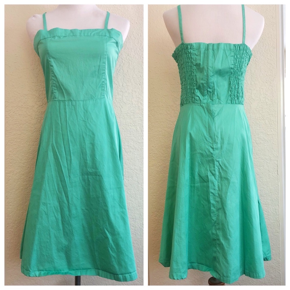 Mint Fit and Flare Dress